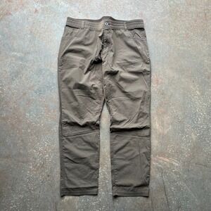 KUHL Free Radikl Mens Pants 42 (41x31) Brown Outdoor Hiking Rugged Exoskeleton